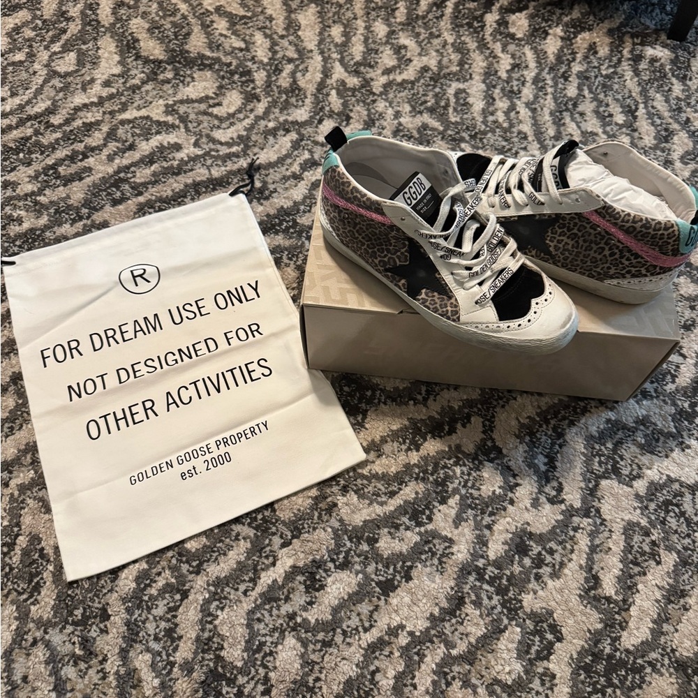 Golden Goose Black and White Sole Sneakers